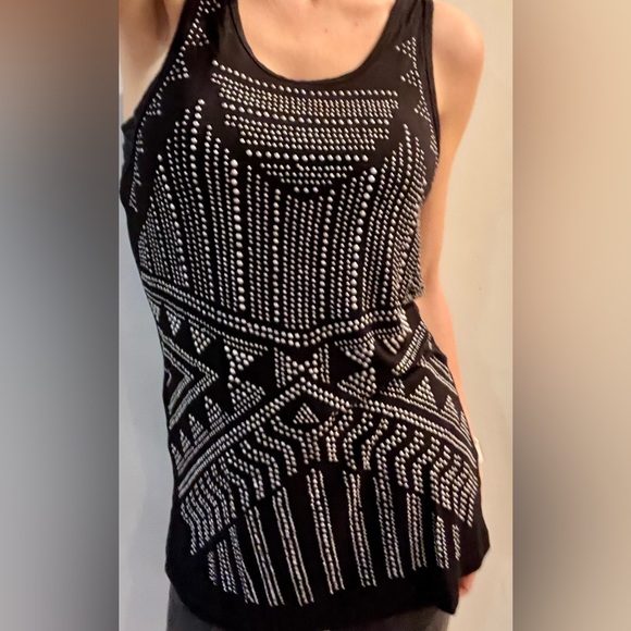 Dynamite black studded tank top XS - Picture 13 of 14